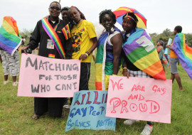 PIC BY RACHEL ADAMS -  pictured: Gay Pride Uganda