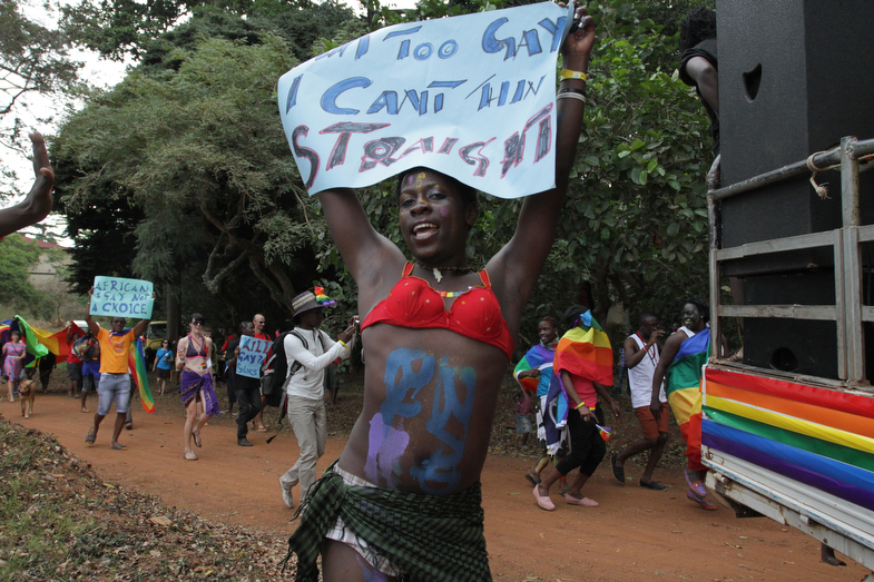 PIC BY RACHEL ADAMS -  pictured: Gay Pride Uganda