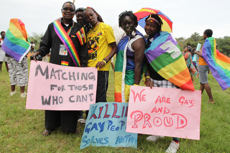 PIC BY RACHEL ADAMS -  pictured: Gay Pride Uganda