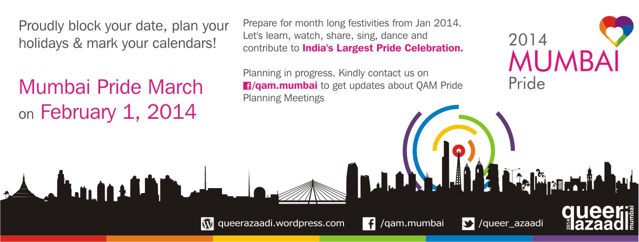 Support Mumbai Pride 2014! : A QAM Initiative