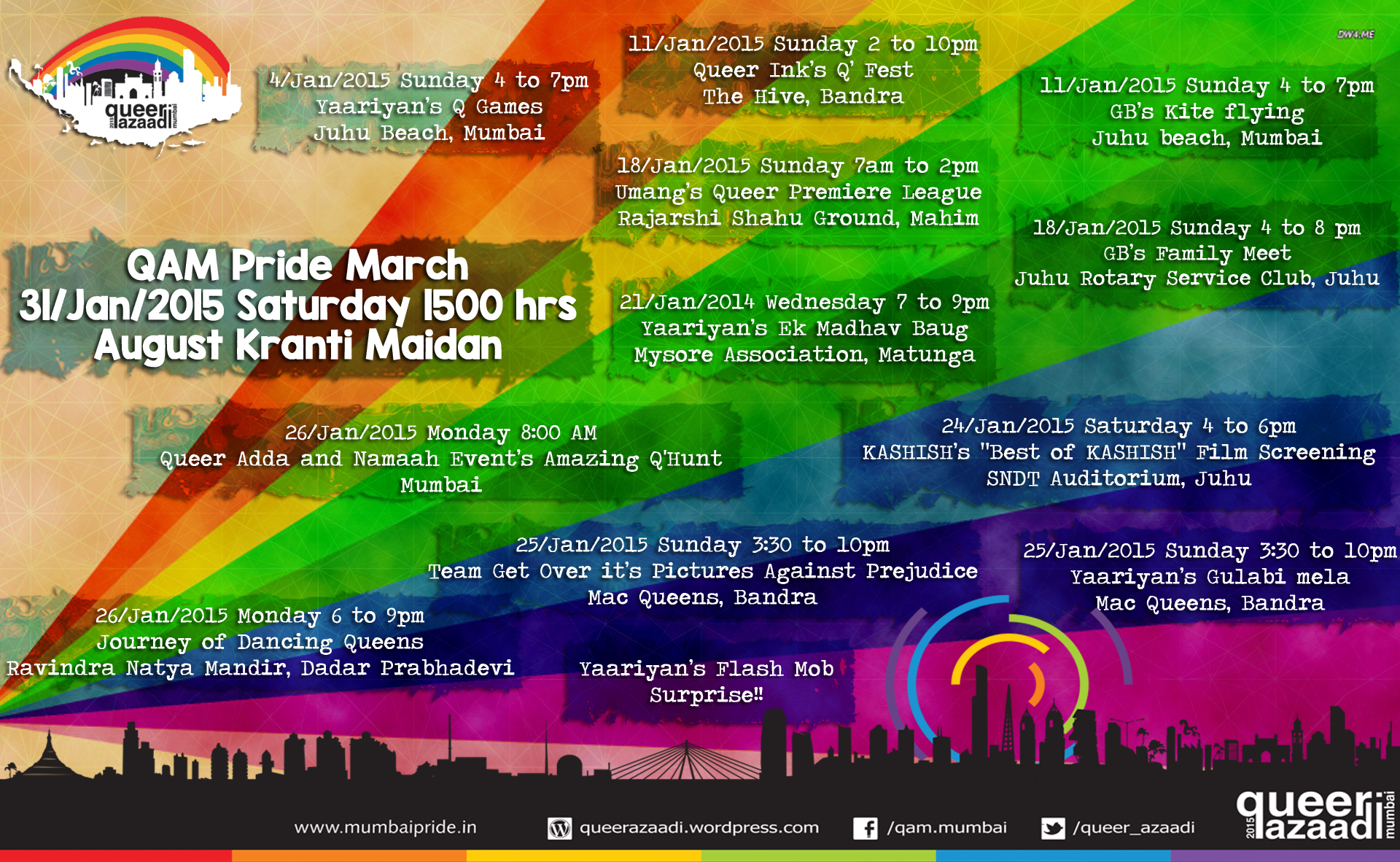 Queer Azaadi Mumbai 2015 Calendar Is Out!