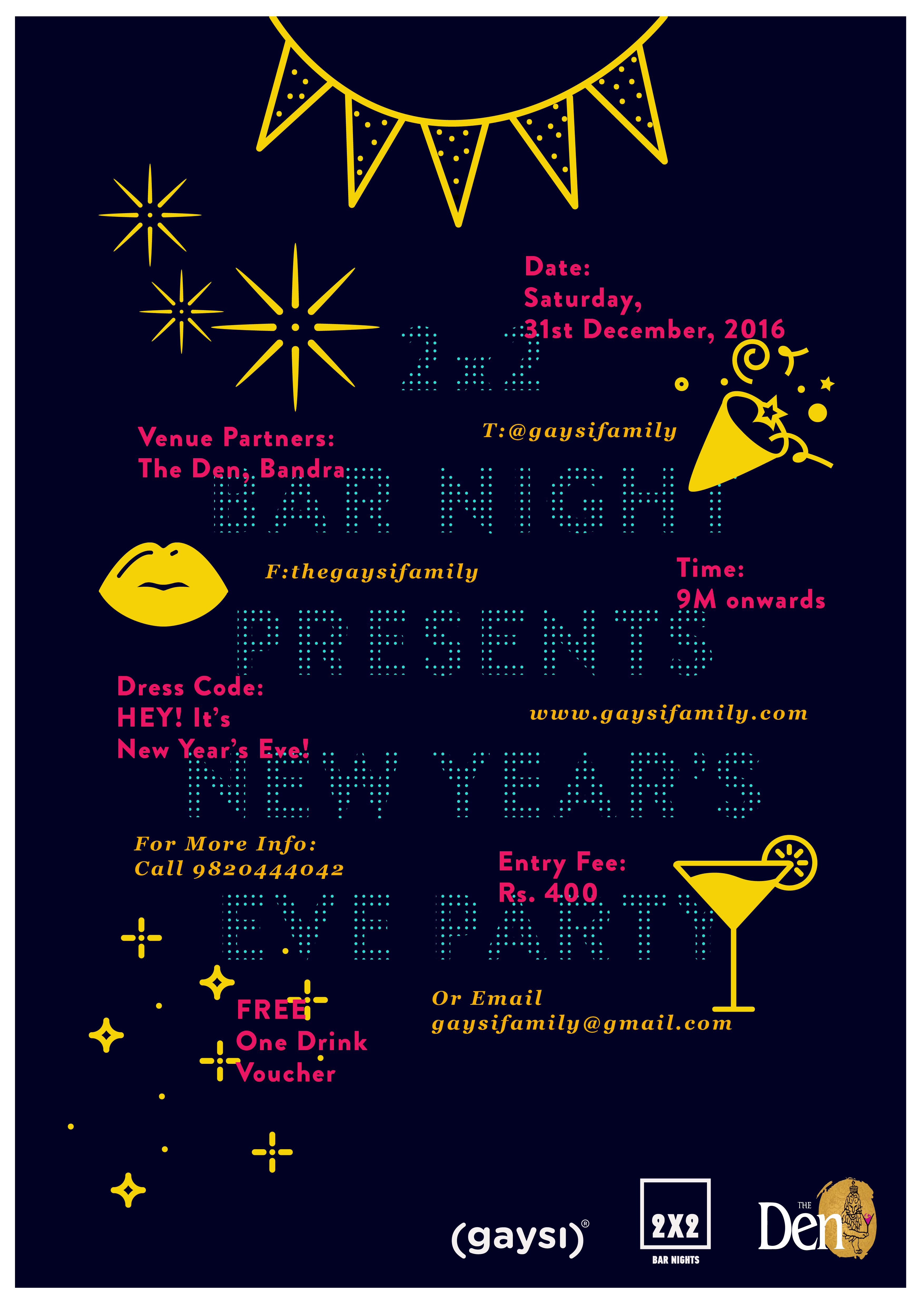 2×2 Bar Night Present New Year’s Eve Party For LBT